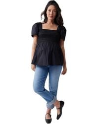Ingrid & Isabel - Ingrid + Isabel Maternity Short Sleeve Smocked Top - Lyst