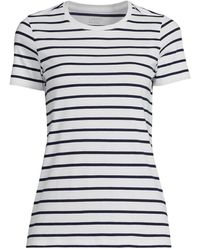 Lands' End - Relaxed Supima Cotton Short Sleeve Crewneck T-shirt - Lyst