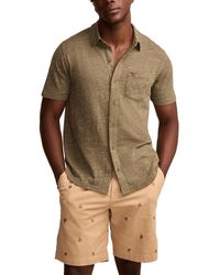 Lucky Brand - Linen Short Sleeve Button Down Shirt - Lyst