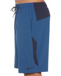 Nike Synthetic Contend Water-repellent Colorblocked 9" Swim Trunks in Blue  for Men - Save 34% | Lyst Canada