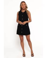 Petal & Pup - Velvette Mini Button Down Dress - Lyst
