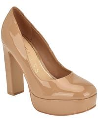 Guess - Dalarie Tall Block Heel Platform Pumps - Lyst