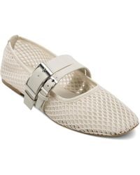 DKNY - Dade Mesh Buckle Ballet Flats - Lyst