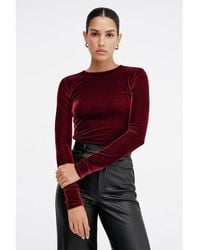 MARCELLA - Ansley Velvet Top - Lyst