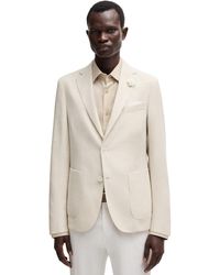 BOSS - Boss By Micro-patterned Fabric Slim-fit Blazer - Lyst
