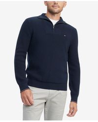 tommy hilfiger quarter zip jumper