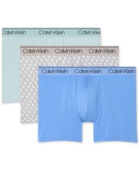 Calvin Klein - 3-pk. Micro Stretch Moisture-wicking Boxer Briefs - Lyst
