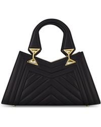 Mac Duggal - Quilted Napa Leather Angular Handbag - Lyst