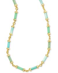 Kendra Scott - 14k Gold-plated Mixed Bead Adjustable Strand Necklace - Lyst