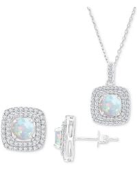 Macy's - 2-pc. Set Lab-grown (1-1/5 Ct. T.w. - Lyst