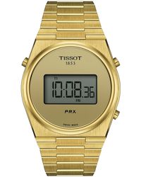 Tissot - Digital Prx Pvd Stainless Steel Bracelet Watch 40mm - Lyst