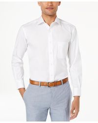 Club Room - Regular Fit Pinpoint Dress Shirt - Lyst