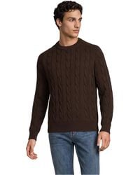 Lands' End - Long Sleeve Drifter Cable Crewneck Sweater - Lyst