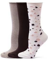 Hue - Roll Top Socks 3-pk U6487mp - Lyst