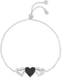 Macy's - & Polished Hearts Chain Link Bolo Bracelet (3/8 Ct. T.w. - Lyst