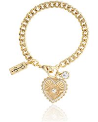 Jessica Simpson - Heart Charm Bracelet - Lyst