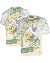 Mitchell & Ness - Green Bay Packers Big And Tall Allover Print T-shirt - Lyst