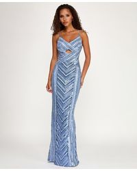 embroidered wedding dresses Cynthia Dress in Floral Embroidery | Color - Nassau Navy Multi / XS
