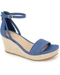 Kenneth Cole - Colton Espadrille Wedge Sandals - Lyst