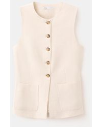 Mango - Buttons And Pockets Vest - Lyst