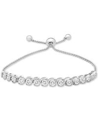 Macy's - Lab-grown White Sapphire Bolo Bracelet (3-7/8 Ct. T.w. - Lyst