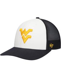 '47 - 47 Brand White/navy West Virginia Mountaineers Freshman Trucker Adjustable Hat - Lyst