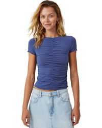 Cotton On - Hazel Rouched Front Short Sleeve Top - Lyst
