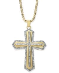 Macy's - Diamond Cross 22" Pendant Necklace (1/2 Ct. T.w. - Lyst