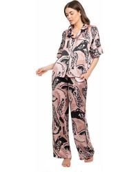 MIDNIGHT BAKERY - 2-piece Printed Top And Pants Pajama Set - Lyst