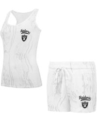 Concepts Sport - Las Vegas Raiders Quartz Hacci Knit Tank Top And Shorts Sleep Set - Lyst