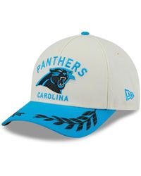 KTZ - Cream/blue Carolina Panthers 2025 Nfl Draft 9forty A-frame M-crown Adjustable Hat - Lyst