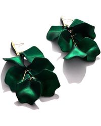 SOH - Metallic Petal Drop Earrings - Lyst