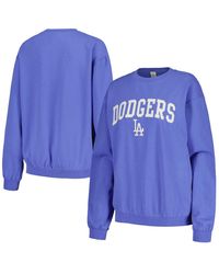 Soft As A Grape - Los Angeles Dodgers Pigment Dye Pullover Sweatshirt - Lyst