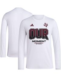 adidas - And Texas A&m aggies 2024 On-court Bench Our Moment Long Sleeve T-shirt - Lyst