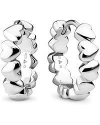DEVATA - Sweet Heart Hoop Earrings - Lyst