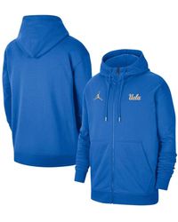 Men's Detroit Lions Nike Blue Surrey Full-Zip Hoodie