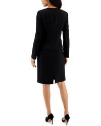 Tahari Peplum Skirt Suit in Black Lyst
