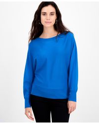 INC International Concepts - Petite Lightweight Boat-neck Pullover - Lyst