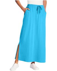 Woman Within - Within Sport Knit Side-slit Skirt - Lyst