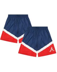 FOCO - Navy/red Atlanta Braves Color Blocked Shorts - Lyst