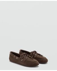 Mango - Laces Deck Shoes - Lyst