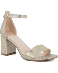 Jones New York - Early Two Piece Block Heel Dress Sandals - Lyst