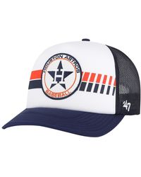 '47 - 47 Brand White/ Houston Astros Cooperstown Collection Wax Pack Express Trucker Adjustable Hat - Lyst