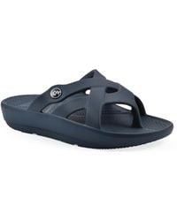 White Mountain - Rip Round Toe Flat Sandals - Lyst