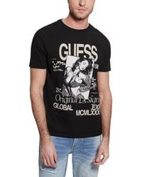 Guess - Poster Girl Collage Short-sleeve Crewneck T-shirt - Lyst
