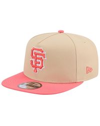 KTZ - Light Beige/coral San Francisco Giants Color Pack A-frame 9fifty Snapback Hat - Lyst