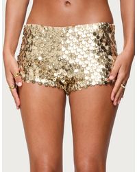 Edikted - Macie Sequin Micro Shorts - Lyst