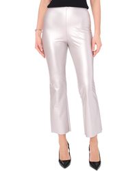 Vince Camuto - Metallic Pull-on Flared-leg Pants - Lyst