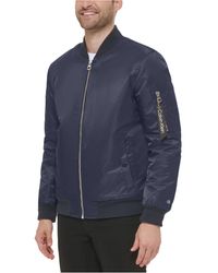calvin klein men's ripstop bomber jacket