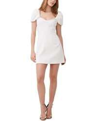 French Connection - Whisper Gathered-sleeve Mini Dress - Lyst
